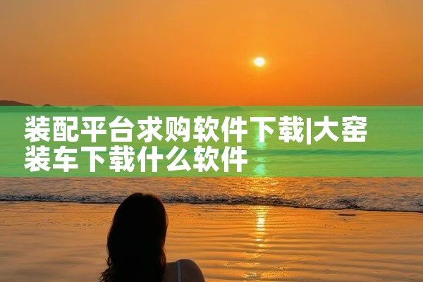 装配平台求购软件下载