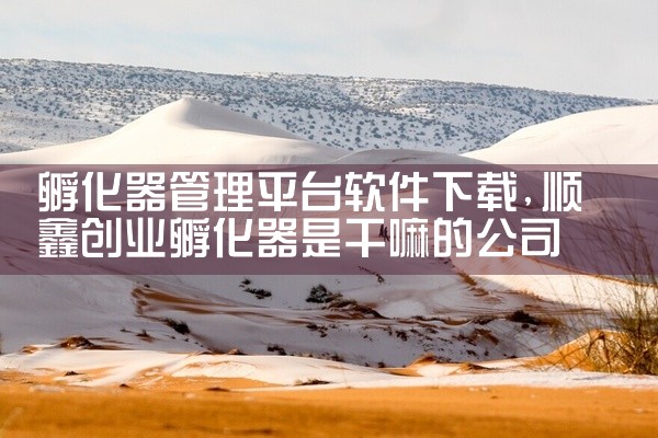 孵化器管理平台软件下载